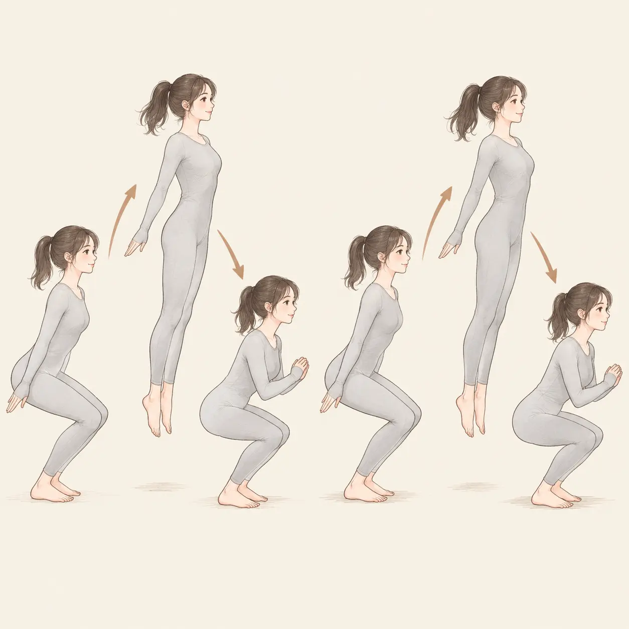 增强式(跳跃)进阶示意图