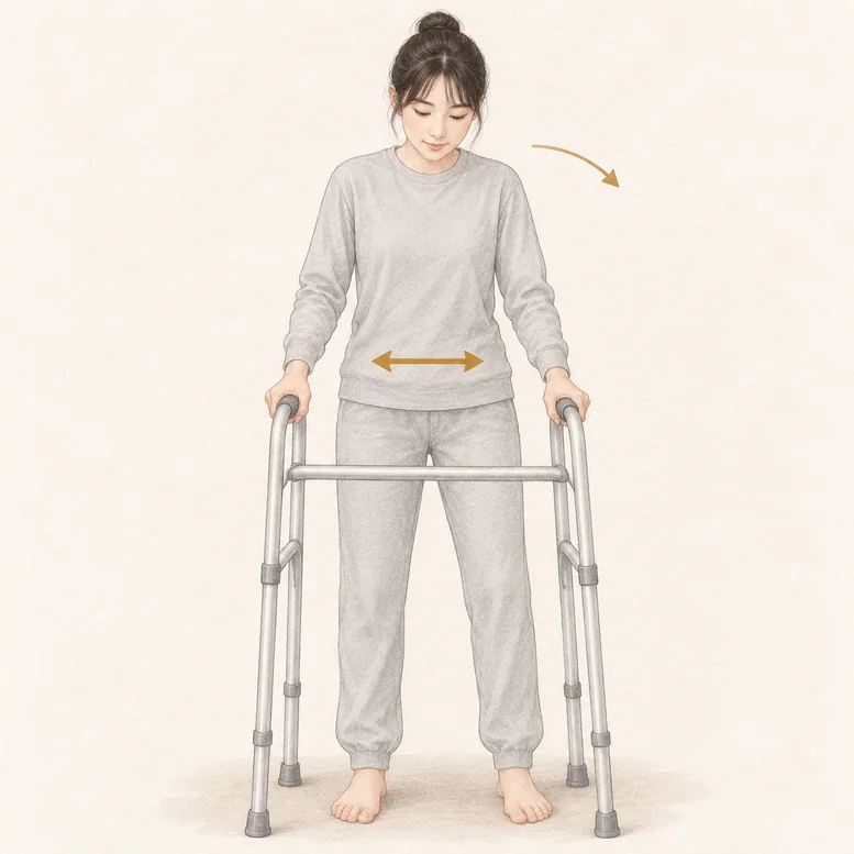 重心转移训练示意图